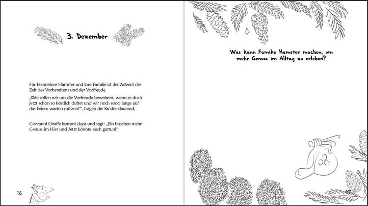 Produktbild: Was brauchst du im Advent? Der Familien-Adventskalender in Giraffensprache für Gewaltfreie Kommunikation mit Kindern und Eltern