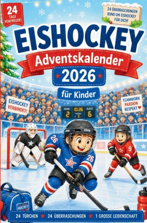 Produktbild: Eishockey-Adventskalender 2026 f&uuml;r Kinder