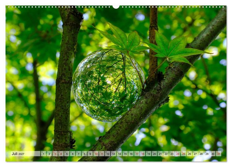 Produktbild: Faszination Glaskugel (hochwertiger Premium Wandkalender 2027 DIN A2 quer), Kunstdruck in Hochglanz