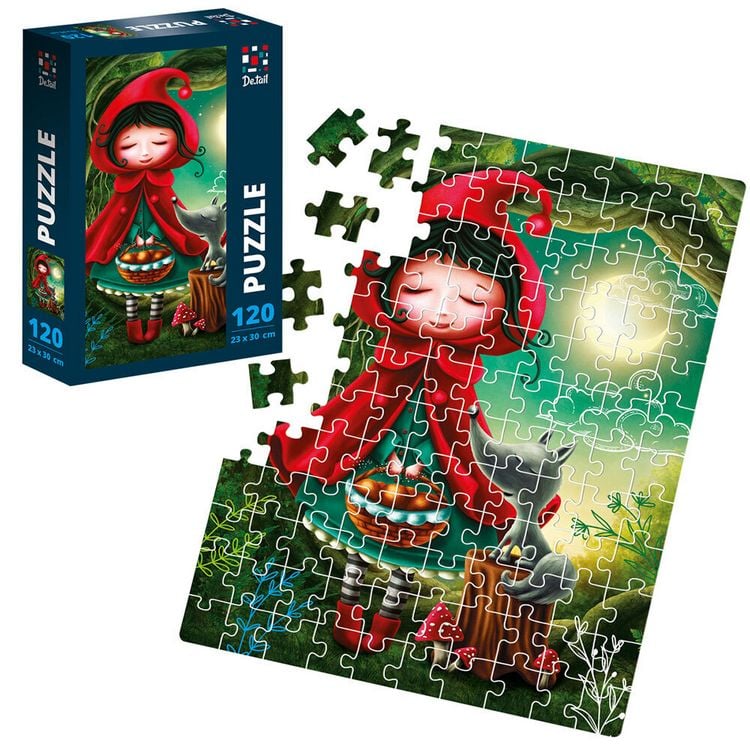 Produktbild: Puzzle De.tail Ein M&auml;dchen und der Wolf DT100-11