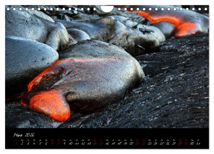 Produktbild: Kilauea Volcano Hawaii - Auf den Spuren von Feuerg&ouml;ttin Pele (Wandkalender 2026 DIN A4 quer), CALVENDO Monatskalender