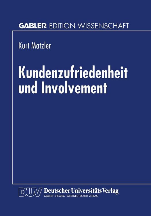 Produktbild: Kundenzufriedenheit und Involvement