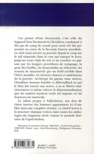 Produktbild: Une journ&eacute;e d'Ivan Denissovitch