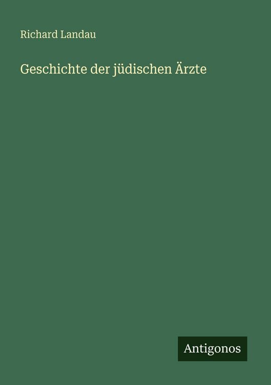 Produktbild: Geschichte der j&uuml;dischen &Auml;rzte