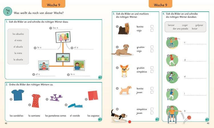 Produktbild: Spanisch f&uuml;r clevere Kids - 5 W&ouml;rter am Tag