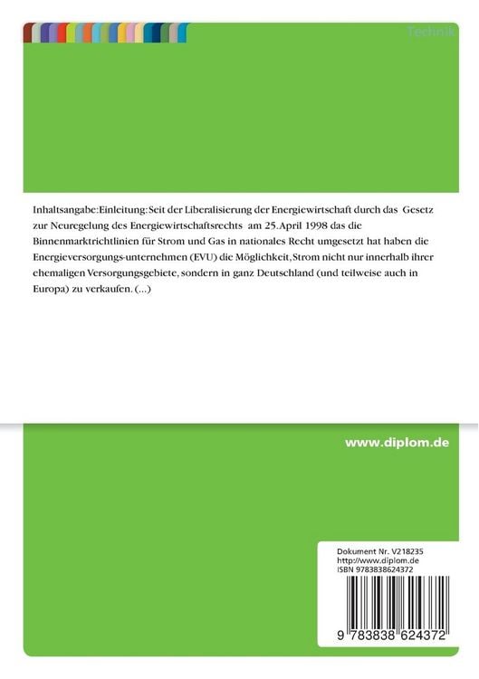 Produktbild: Portfoliomanagement im Strom- und Gashandel aus der Sicht eines Energieversorgungsunternehmens (EVU)