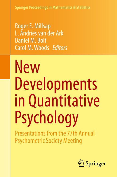 Produktbild: New Developments in Quantitative Psychology