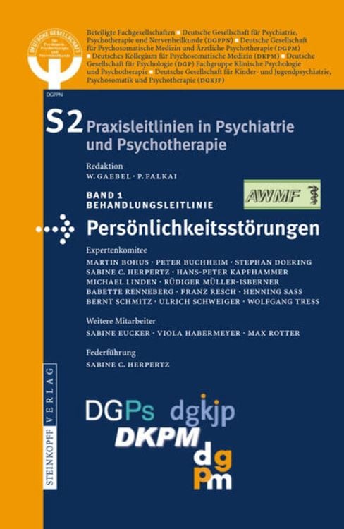 Produktbild: S2-Leitlinien f&uuml;r Pers&ouml;nlichkeitsst&ouml;rungen