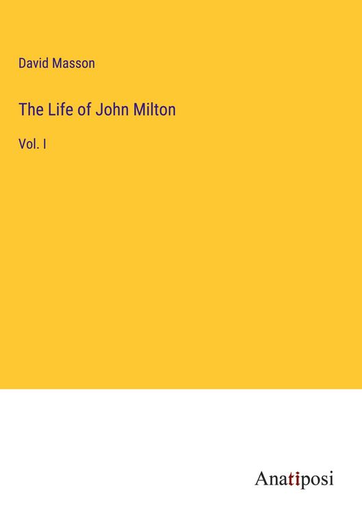 Produktbild: The Life of John Milton