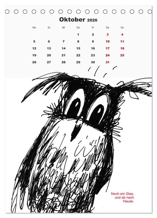 Produktbild: Vor dem Spiegel 2026 (Tischkalender 2026 DIN A5 hoch), CALVENDO Monatskalender