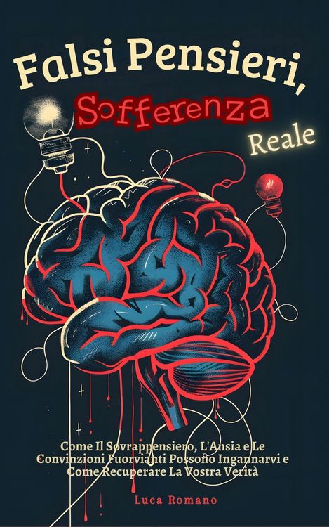 Produktbild: Falsi Pensieri, Sofferenza Reale: Come Il Sovrappensiero, L'Ansia e Le Convinzioni Fuorvianti Possono Ingannarvi e Come Recuperare La Vostra Verit&agrave;