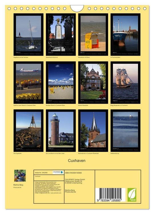 Produktbild: Cuxhaven (Wandkalender 2027 DIN A4 hoch), CALVENDO Monatskalender