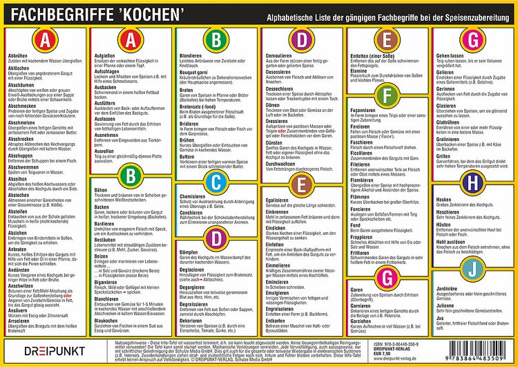 Produktbild: Fachbegriffe 'Kochen'