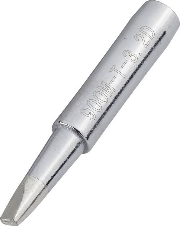 Produktbild: TOOLCRAFT L&ouml;tspitze Mei&szlig;elform Spitzen-Gr&ouml;&szlig;e 3.2mm Spitzen-L&auml;nge 17mm Inhalt 1St.