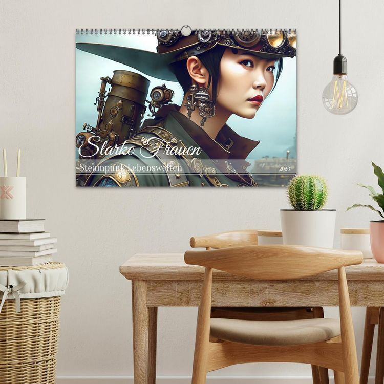 Produktbild: Starke Frauen - Steampunk Lebenswelten (Wandkalender 2026 DIN A3 quer), CALVENDO Monatskalender