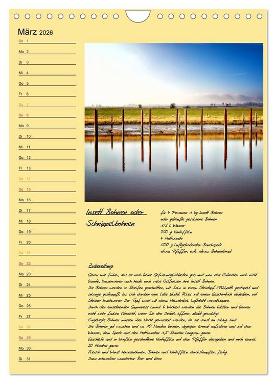 Produktbild: Ostfriesland - Appetit auf mehr / Geburtstagskalender (Wandkalender 2026 DIN A4 hoch), CALVENDO Monatskalender