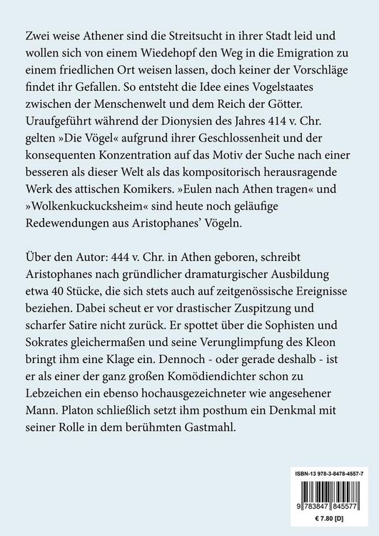 Produktbild: Die V&ouml;gel (Gro&szlig;druck)