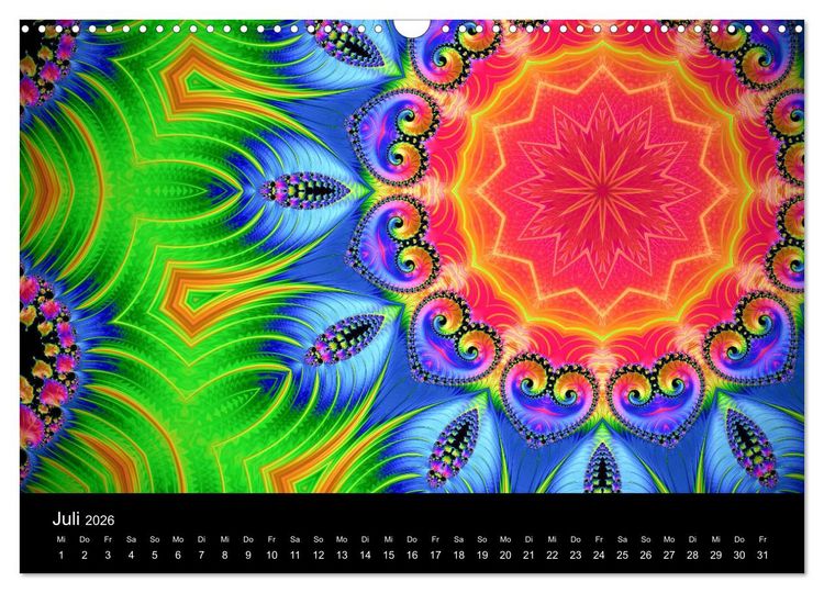 Produktbild: mandala-art (Wandkalender 2026 DIN A3 quer), CALVENDO Monatskalender