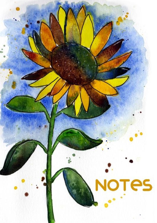 Produktbild: Notizbuch "Sonnenblume