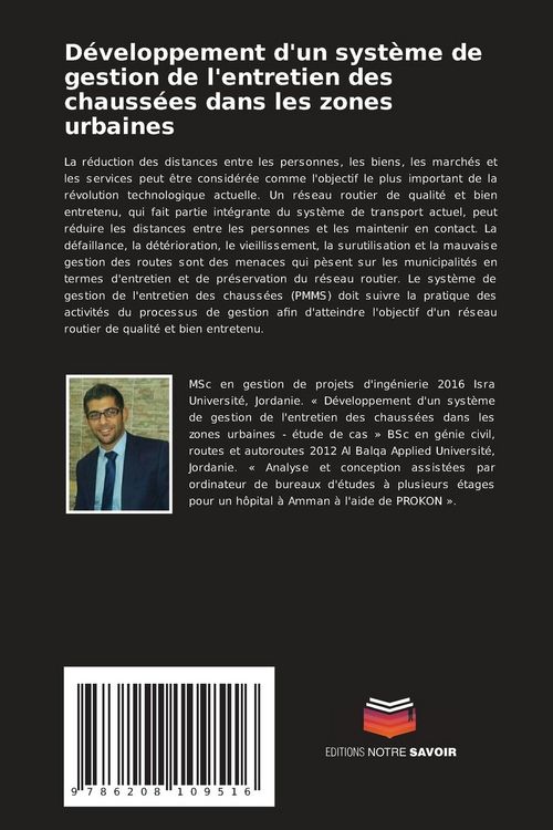 Produktbild: D&eacute;veloppement d'un syst&egrave;me de gestion de l'entretien des chauss&eacute;es dans les zones urbaines