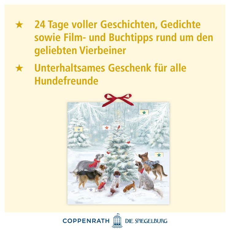 Produktbild: Zettel-Adventskalender - Weihnachten auf vier Pfoten