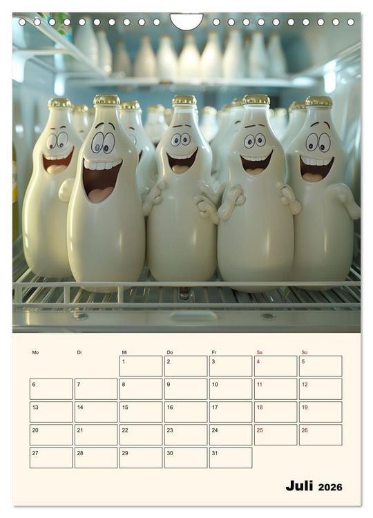 Produktbild: Nachts im K&uuml;hlschrank (Wandkalender 2026 DIN A4 hoch), CALVENDO Monatskalender