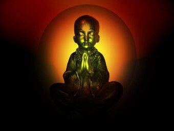 Produktbild: CALVENDO Puzzle Buddha im Gebet | 1000 Teile Lege-Gr&ouml;&szlig;e 64x48cm Foto-Puzzle f&uuml;r gl&uuml;ckliche Stunden