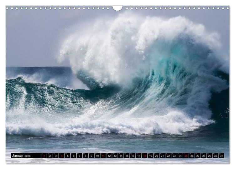 Produktbild: Hawai'i Wellen (Wandkalender 2026 DIN A3 quer), CALVENDO Monatskalender