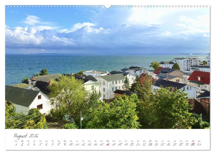 Produktbild: Mein Sassnitz - Hafenstadt und Erholungsort an der Kreidek&uuml;ste von R&uuml;gen (hochwertiger Premium Wandkalender 2026 DIN A2 quer), Kunstdruck in Hochglanz