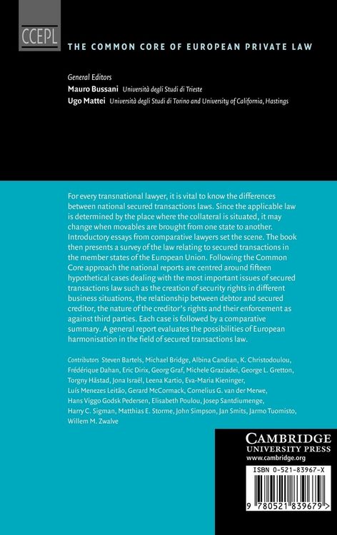 Produktbild: Security Rights in Movable Property in European Private Law