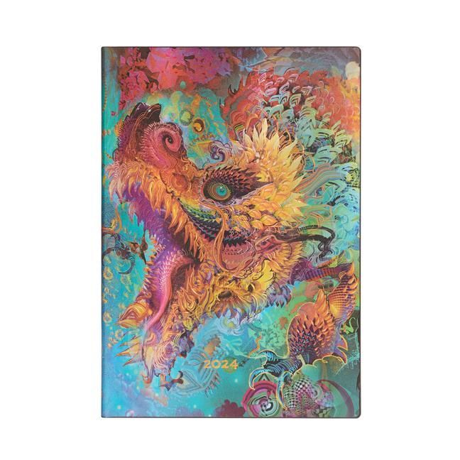 Produktbild: Paperblanks 2024 Humming Dragon Android Jones Collection 12-