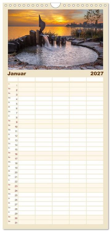 Produktbild: Familienplaner 2027 - Immenstaad am sch&ouml;nen Bodensee mit 5 Spalten (Wandkalender, 21 x 45 cm) CALVENDO