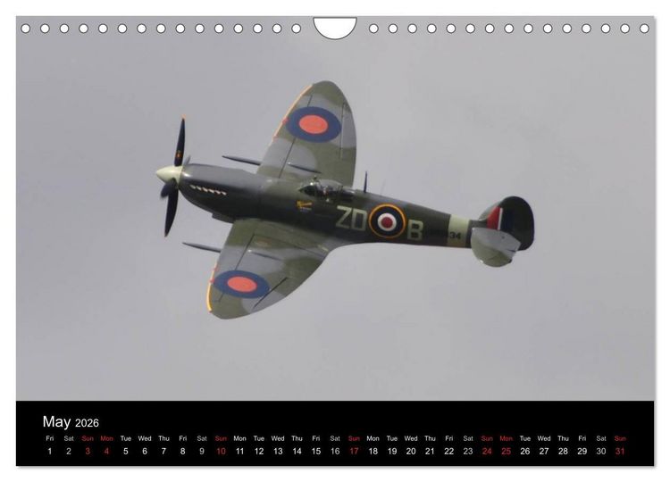Produktbild: Military Aircraft (Wall Calendar 2026 DIN A4 landscape), CALVENDO 12 Month Wall Calendar