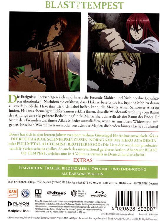Produktbild: Blast of Tempest: Vol. 2 (Ep. 7-12)