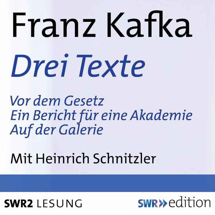 Produktbild: Drei Texte von Franz Kafka