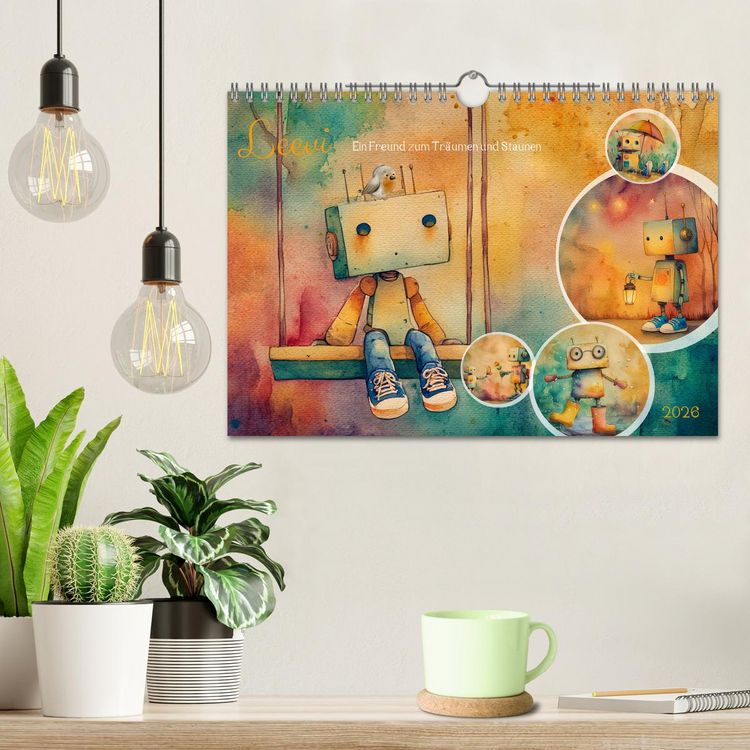 Produktbild: Leevi - Ein Freund zum Tr&auml;umen und Staunen (Wandkalender 2026 DIN A4 quer), CALVENDO Monatskalender
