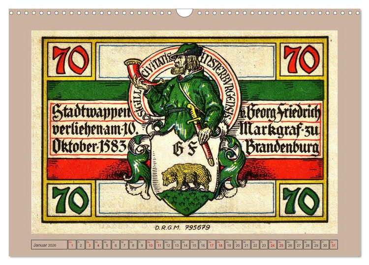 Produktbild: Gruss aus Insterburg - Historische Stadtansichten (Wandkalender 2026 DIN A3 quer), CALVENDO Monatskalender