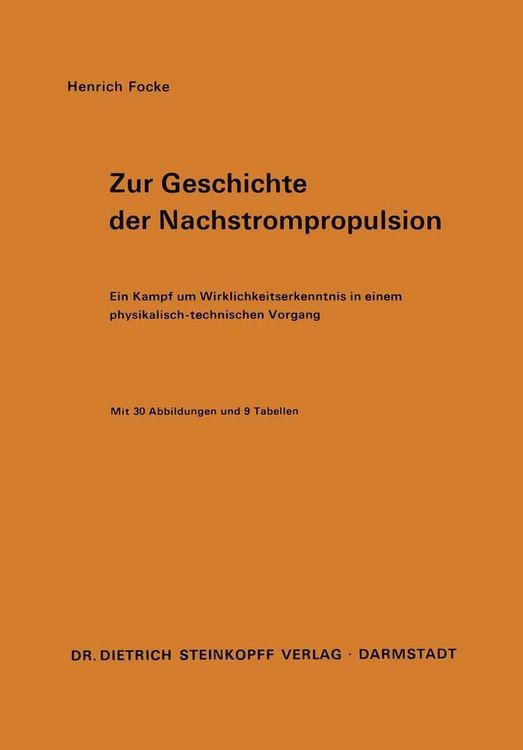 Produktbild: Zur Geschichte der Nachstrompropulsion