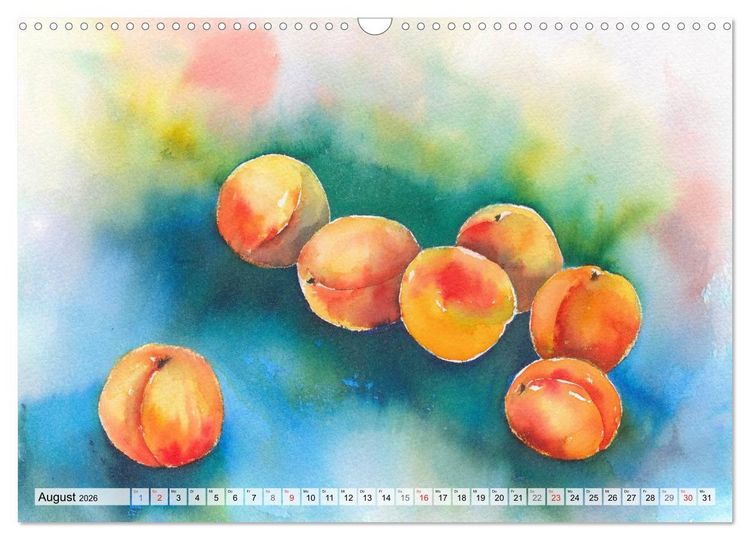 Produktbild: Obst Aquarelle (Wandkalender 2026 DIN A3 quer), CALVENDO Monatskalender
