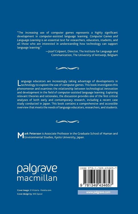 Produktbild: Computer Games and Language Learning