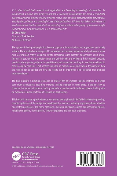 Produktbild: Handbook of Systems Thinking Methods