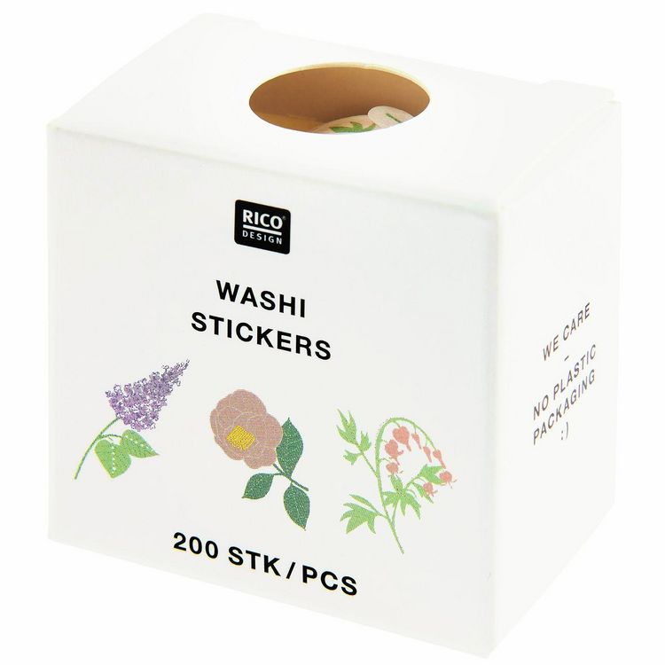Produktbild: Washi Sticker Blumen, Pastell , The Sky is the Limit, 200 Stk/Rolle