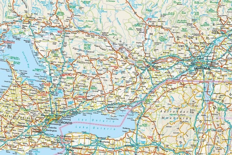Produktbild: Reise Know-How Landkarte Kanada, Ost | Canada, East (1:1.900.000)