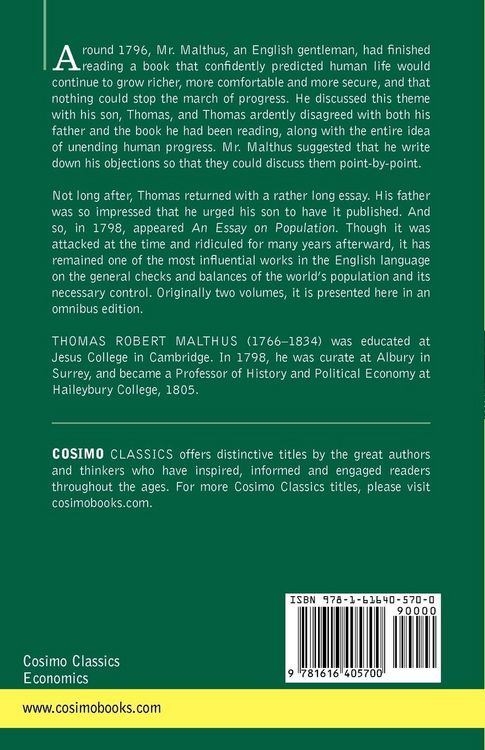 Produktbild: An Essay on the Principle of Population (Two Volumes in One)