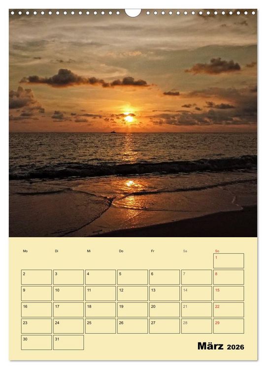 Produktbild: S&uuml;dthailand (Wandkalender 2026 DIN A3 hoch), CALVENDO Monatskalender