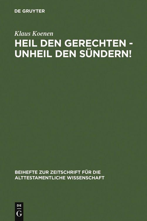 Produktbild: Heil den Gerechten - Unheil den S&uuml;ndern!