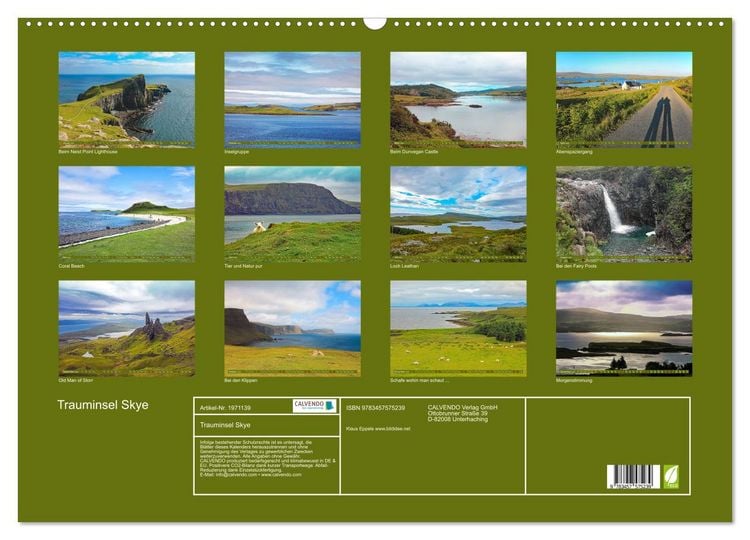 Produktbild: Trauminsel Skye (Wandkalender 2026 DIN A2 quer), CALVENDO Monatskalender