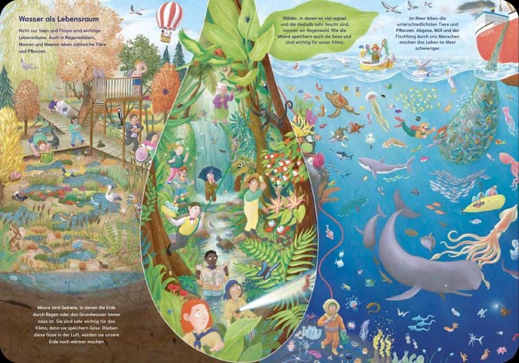 Produktbild: Das gro&szlig;e Wasser-Wimmelbuch