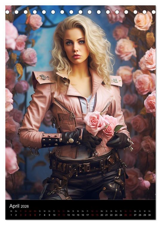 Produktbild: Steampunk. Faszinierend sch&ouml;ne Frauenportraits (Tischkalender 2026 DIN A5 hoch), CALVENDO Monatskalender