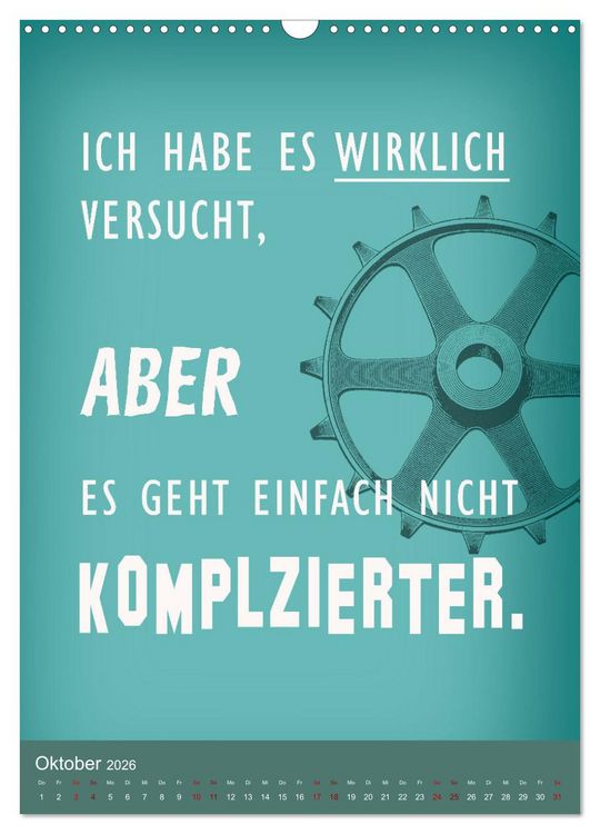 Produktbild: B&uuml;ro und so ... (Wandkalender 2026 DIN A3 hoch), CALVENDO Monatskalender